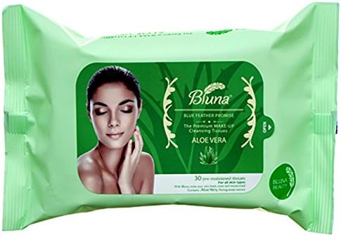Aloe Vera Oil-Free All Natural Korean Makeup Remover Wipes by KAKTUS USA ,premium and deep face cleaning Tissues,Towelettes 100% pure and natural ,facial cleansing ,best selling makeup remover(30 ct)