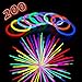 CoBeeGlow Glow in The Dark Bracelets - Glow Stick Bracelets Bulk - Extra Bright Party Favors - 8 Inch Bracelet - 9 Vibrant Neon Colors - Mix (200 Pieces)
