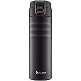 Kyocera 17oz. Ceramic Coated Interior, Double Wall Vacuum Insulated, Stainless Steel Travel Mug-Matt Black
