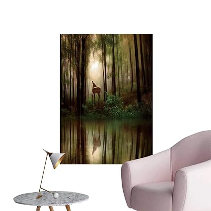 Amazon Com Septsonne Wall Painting A Little Fawn In Middle