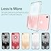 MASCHERI for iPhone 7 Case, Scratch Resistant [White Henna Mandala Floral Lace Design] TPU Bumper Clear Back Panel Hybrid Protective Case Cover for Apple iPhone 7 - Clear