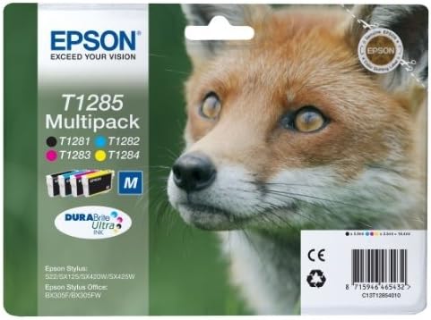 Epson C13T12854510 Ink Cartridge Black, Cyan, Magenta, Yellow, Tricromia