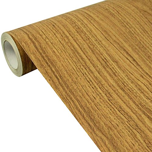 HIFUAR 3D Retro Wood Textured Paneling Wall Mural Removable Wallpaper for Home Decor(17.7" W x 393.7"L)