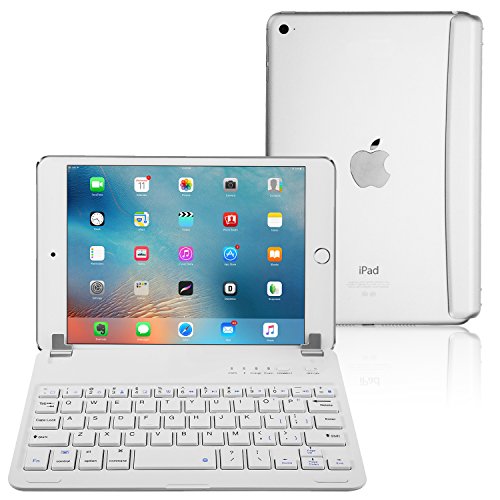 iPad Mini 3/2/1 Keyboard, Raydem Ultra-Thin iPad Mini Wireless Bluetooth Keyboard Folio Cover 130 Degree Multi-Angle Swivel Rotating with Auto Wake/Sleep for Apple iPad Mini 1/2/3