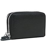 YOUNA Women's  Rfid Blocking Leather Credit Card Holder