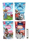 Blue Buffalo Kitty Cravings Crunchy Cat Treat Variety Pack, 4 Flavors (Salmon, Shrimp, Chicken, & Tuna) 2 Ounces Each (4 Total Pouches)