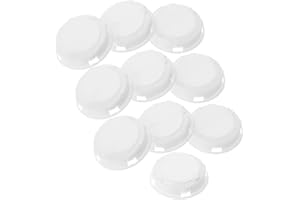 Toddmomy 10pcs White Piggy Bank Plug Replacement Stoppers Round Silicone Bottom Covers for Money Saving Boxes