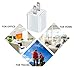 USB Wall Charger, 4-Pack Universal 5V/1A Mini Portable Travel Adapter High Speed Cube 1.0A Output for iPhone iPod Samsung HTC LG iPad Nokia (White)