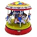 My Toots Classic Vintage Clockwork Wind Up Merry-Go-Round Children Kids Tin Toys with Key