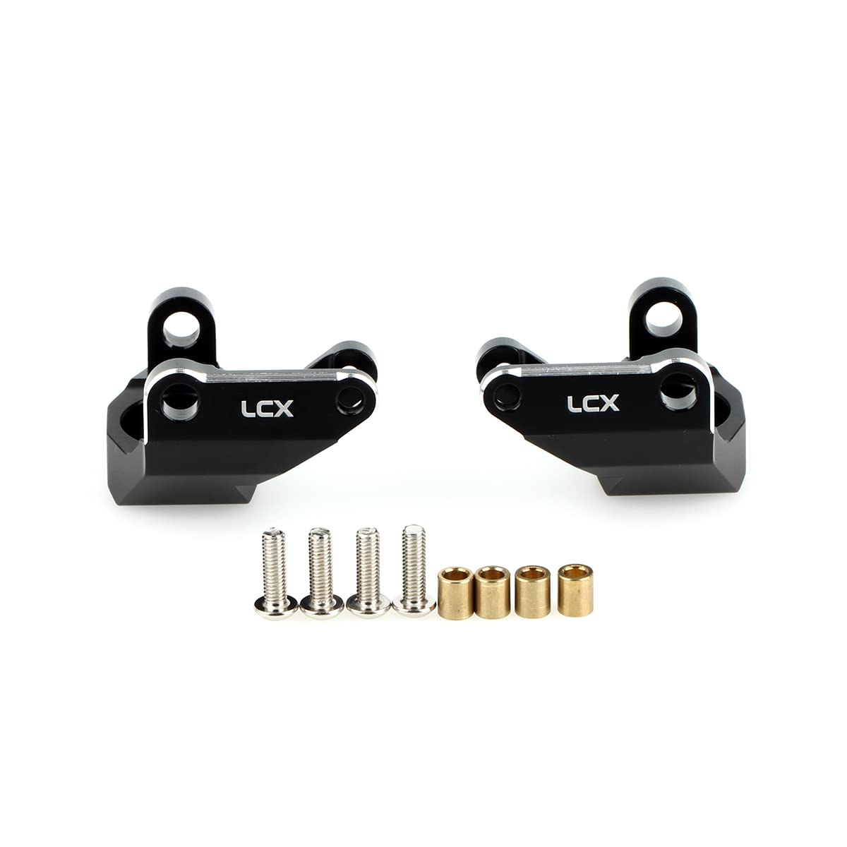 LCX Racing 1/10 RC Crawler Car AR45 Straight Axles Front Axle Aluminum Steering Knuckles for Axial SCX10 PRO SCX10 III Early SCX10.3 AXI03014, Upgrades Parts Accessories (Steering Knuckle)