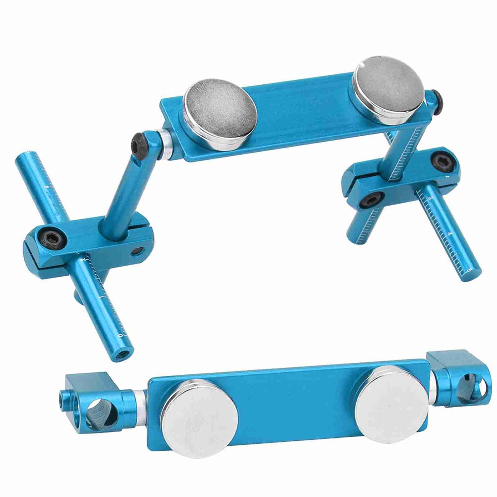 BONKZEBU 1/10 Scale RC Magnetic Body Mounts - Aluminum Stealth Invisible Body Shell Mount Kit for RC Drift Racing Cars, Blue Accessories