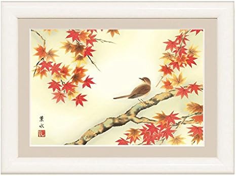 Amazon Co Jp 額絵 日本のお土産 紅葉に小鳥 特小 Og4 Bk032 代引き不可 おもちゃ