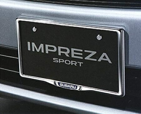 Amazon Subaru ｽﾊﾞﾙ Impreza Xv ｲﾝﾌﾟﾚｯｻ Xv ナンバープレートベース 1枚 Gt3 Gt7 純正用品 J1017fl910 ナンバーカバー ホルダー 車 バイク