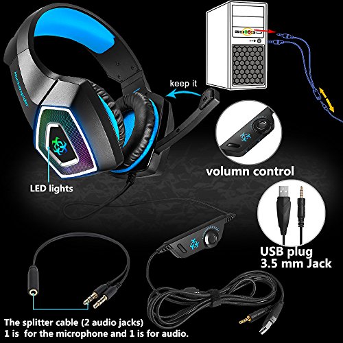 5 Gaming+Headset+Headphone+Laptop+Nintendo
