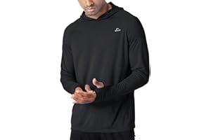 Willit Men's Sun Shirts UPF 50+ Rash Guard Long Sleeve Sun Protection Hoodie SPF UV Fishing Lightweight Athletic Running