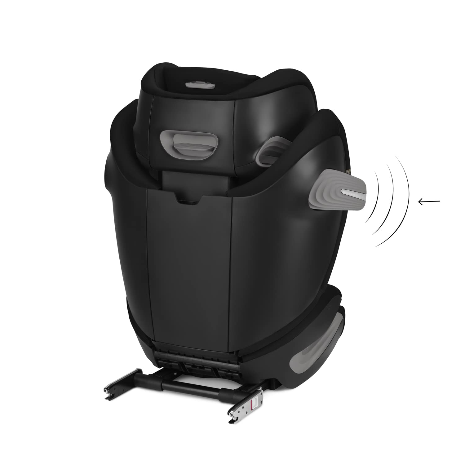 CYBEX Gold Kindersitz Solution S2 i-Fix, Für Autos mit und ohne ISOFIX, 100 - 150 cm, Ab ca. 3 bis 12 Jahre (15 - 50 kg), Moon Black 8