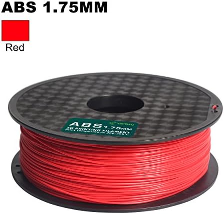 Century 3D ABS-1KG 1.75-RED ABS 3D Printer Filament, Dimensional Accuracy +/- 0.05 mm, 1 kg Spool, 1.75 mm, Red