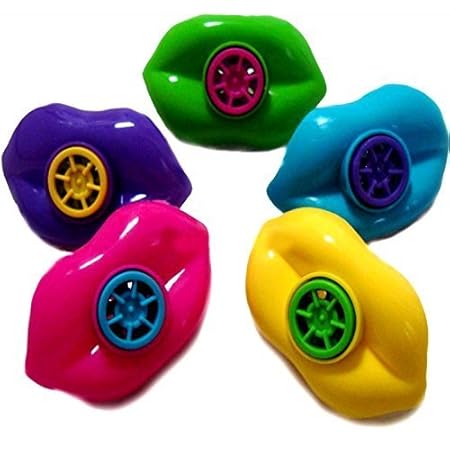 German Trendseller 12 x Bunte Sirenen Lippen l Heuler l Mitgebsel ? Party ? Kindergeburtstag