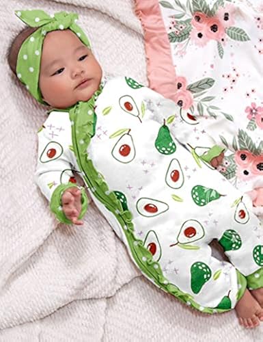 Baby Girl Clothes Months Long Sleeve for Baby Girl Avocado