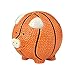 Enesco Basketball Piggy Bank, Ceramic, 4.25 inches, Orange