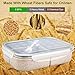 Bento Box for Kids Lunch Box Lunch Container for Adults, Leak Proof Bento Lunch Container, BPA Free Kids Bento Box, Portion Control Containers, Wheat Fiber Safe Healthy
