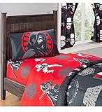 Disney Star Wars Episode VII Kylo Ren Deluxe Microfiber Sheet Set, Twin (3 Items)