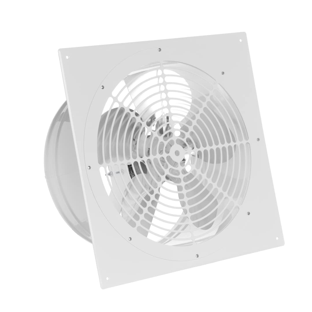 Diameter 315 mm Wall Mounted Exhaust Fan Pipe Fan Wall Low Pressure Fan Wall Flange Exhaust Air Diameter 315 mm White Metal