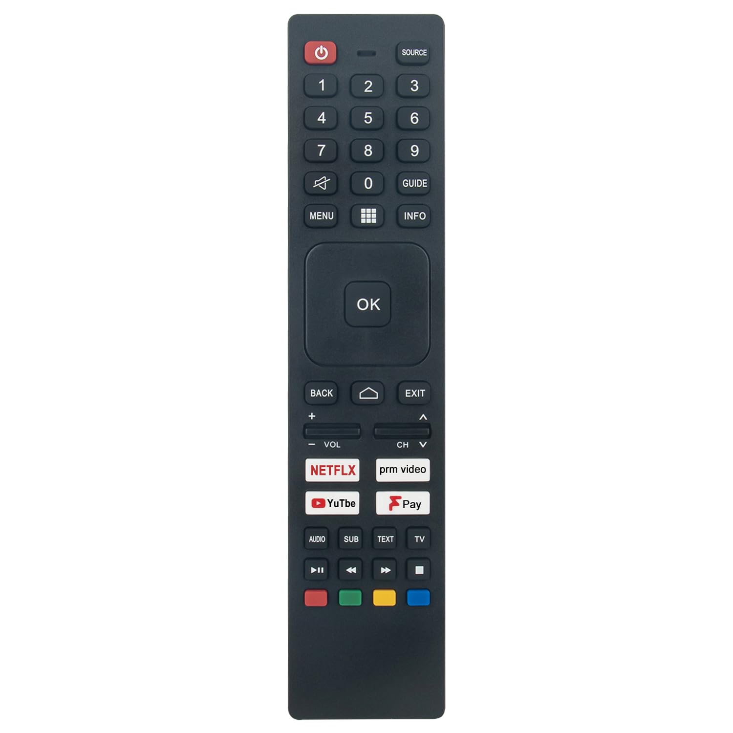 VINABTY Replacement Remote SHWRMC0137 N SHWRMC0137N Suits for Android TV 4K UHD 75EQ4EA 65EQ4EA 55EQ4EA 50EQ4EA 75EQ3EA 65EQ3EA 50EQ3EA 70DN5EA 65FN7EA 55FN7EA 50FN7EA 43FN7EA 65FN6EA 55FN6EA