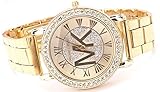 LNI Fashion Stainless Steel Band Watch Mk Glod