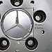 Mercedes Benz Wheel Center Caps - Silver - Set of 4 Raised Chrome Star - 75mm/ 3 Inch - Mercedes Benz Wheel Caps – Mercedes Center Caps - Mercedes Wheel Caps - Mercedes Benz Center Wheel Caps
