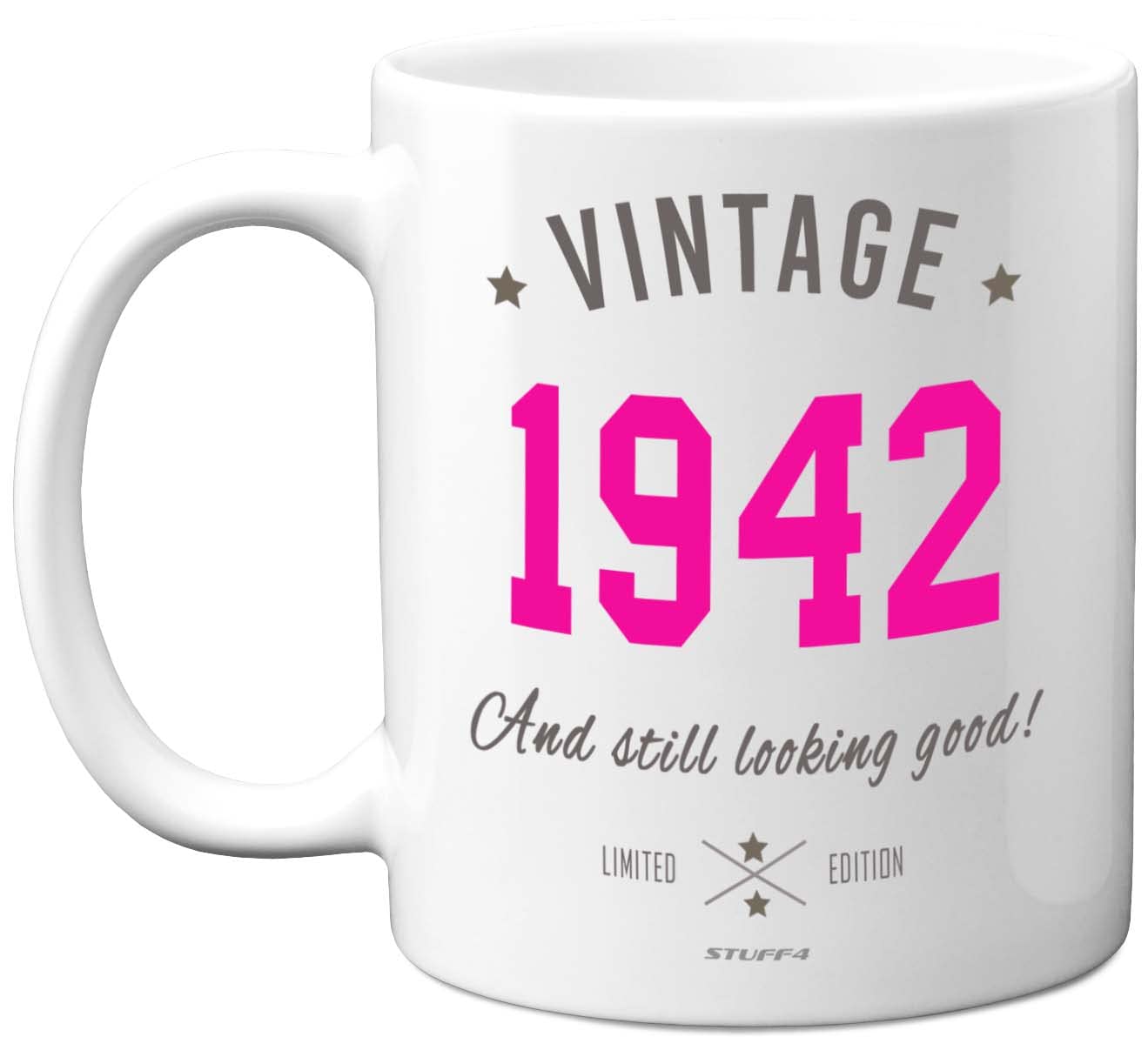 Stuff4 Vintage 1942 Christmas Mug - 1942 Birthday Gifts for Women, 81st Birthday Gifts for Women, 81st Birthday Mug, 81st Mugs for Women, 81 Mug Ceramic Dishwasher Safe Premium Mugs