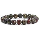 Justinstones Gemstone Crystals Chakra Beads Bracelet Crystal Healing 10mm Round Stretchable Bracelet for Her Gift