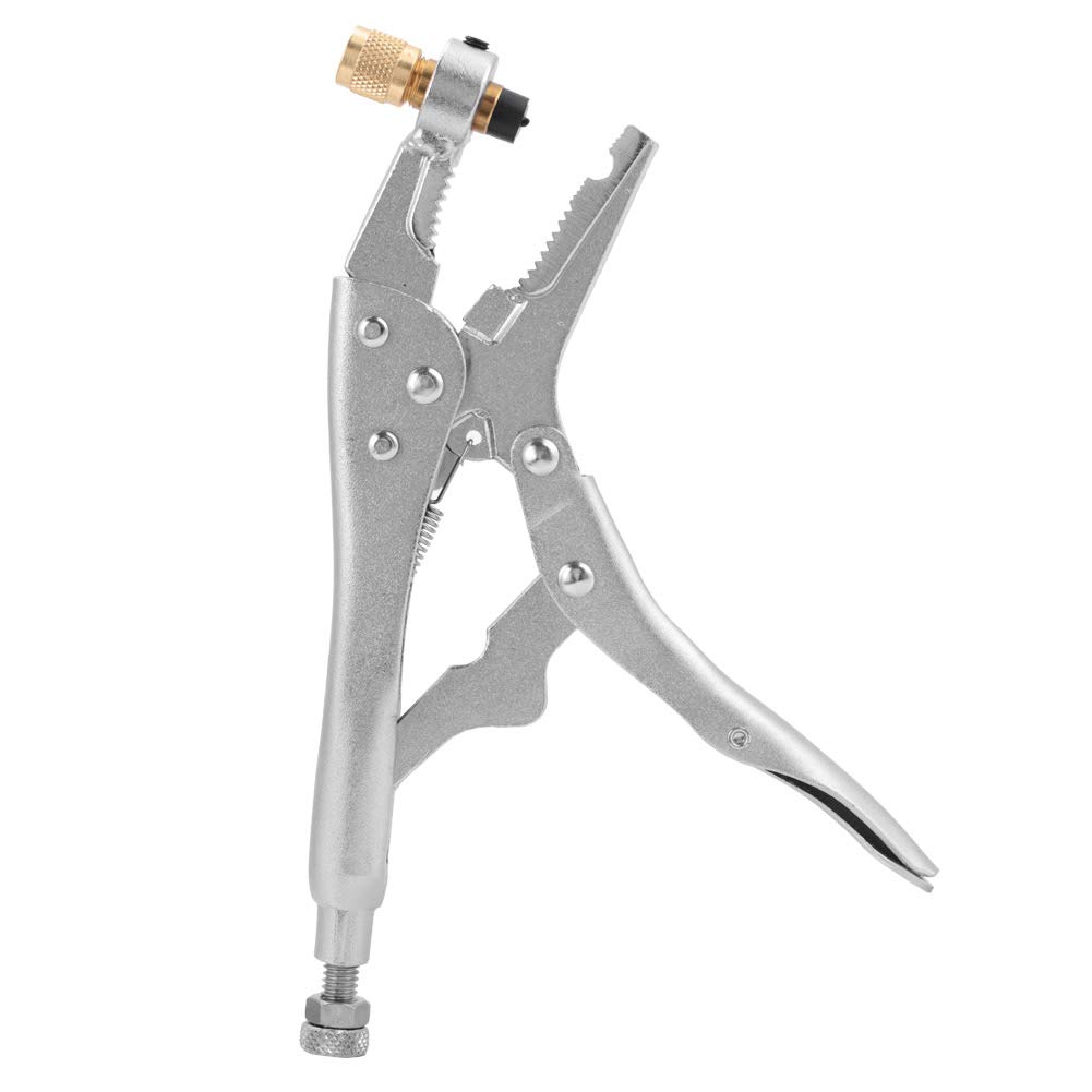 Refrigerant Recovery Pliers Refrigeration Tube Locking Tool 1/4in SAE Interface Locking Plier Home Accessories