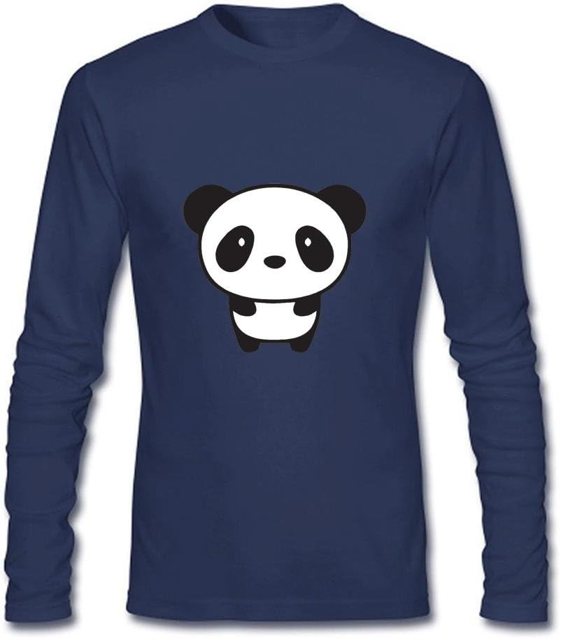 Kettyny Men's Funny Cute Giant Panda Long Sleeve T Shirt