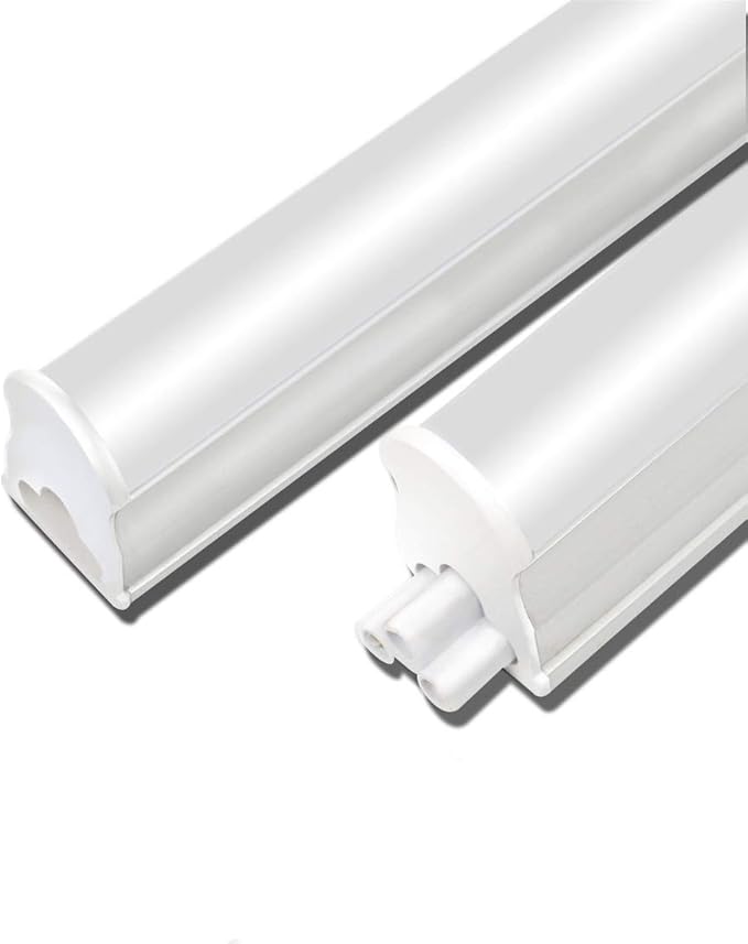 LED Tube Lights Fixture T5 2FT Lights LED Batten Light 10W 900LM Cold White(6500K