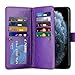 Vofolen Case for iPhone XR Case Wallet Leather PU Flip Cover Folio Detachable Magnetic Slim Shell Dual Layer Heavy Duty Protective Bumper Armor Wristband Card Holder for iPhone XR 10R Flower Mandala