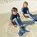 Fin Fun Mermaid Tail Only, Reinforced Tips, NO Monofin, Barracuda Black, Size Adult XS