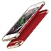 iPhone 6 Plus/6s Plus Battery Case,NUTK 3500mAh 3 in 1 Combo Protable Slim Ultra Thin Hard Luxury Charging Backup Power Case Cover,Rechargeable Power Bank Charging Case for iPhone 6 Plus/6s Plus.Red