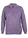 Karen Scott Womens Plus Collared Knit Henley Sweater