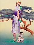 1940s Pin-Up Girl Polly the Parrot Macaw Bird Picture Poster Print Art Pin Up