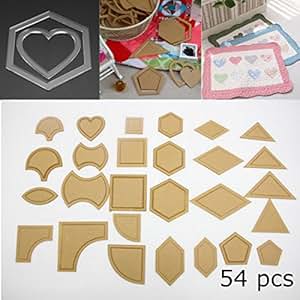 quilt diy templates acrylic Sewing Template Amazon.com: Patchwork for Ruler 54 KINGSO DIY Quilt Quilting Set Acrylic Tool of