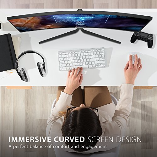ViewSonic VX3258-2KC-MHD 32 Inch 1440p Curved Ultrawide 144 Hz Gaming Monitor with FreeSync Eye Care HDMI and DP