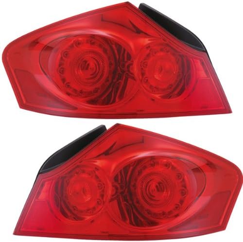 2007-2008 Infiniti G35 & 2009-2013 G37 & 2011-2012 G25 Sedan 4-Door (Base, X, Sport, and Journey Models) Taillight Taillamp Rear Brake Tail Light Lamp Set Pair Right Passenger And Left Driver Side (07 08 09 2010 10 11 12 13)