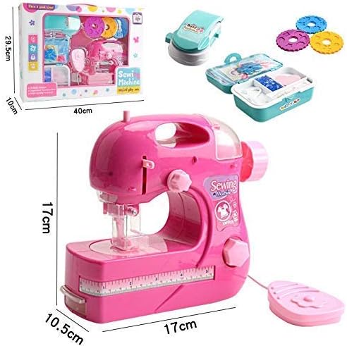 新品未使用 ミシンアクセサリーミニ電動ミシンおもちゃ シミュレーション子供用ミシンおもちゃキッズミニ家具ふり遊ぶ女の子デザイン衣料品教育用ギフト