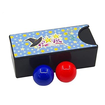 Crazy-Store Universial Magic Ball Box Plastic Bicolor Magic Balls Toy for Adult Playing