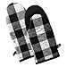 DII Buffalo Check Kitchen Collection, Classic Farmhouse Kitchen Set, Oven Mitt, Black & White, 2 Piece