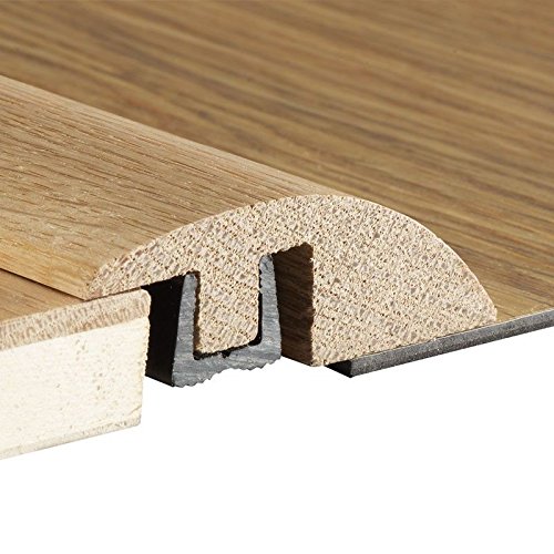 Solid Oak Ramp Reducer Bar for Door Thresholds 14 mm to 18mm Floors