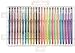 Boomer & Cole Ultra Fine Tip Gel Coloring Pens, Set of 48 | Assorted Colors with 12 Each Pastel, Neon, Metallic & Glitter + Case