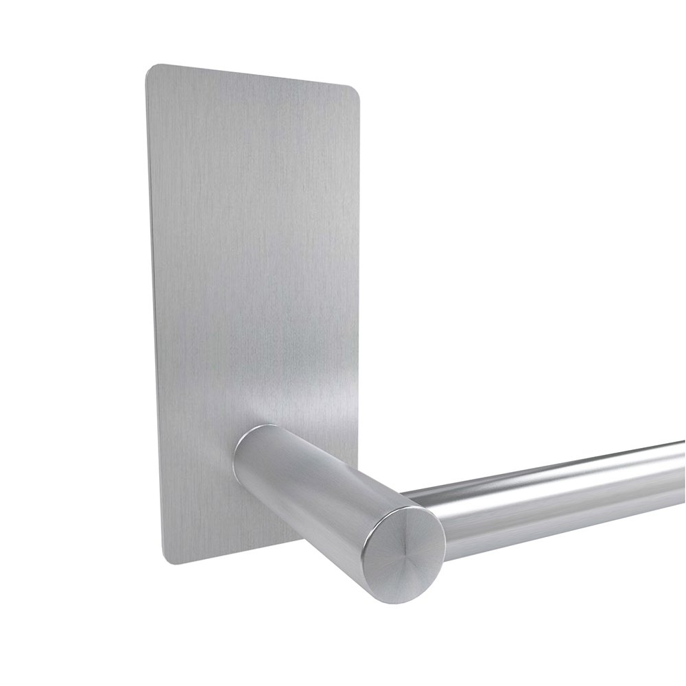 LuckIn Self Adhesive Towel Bar For Bathroom Single Rail Hanging Towel
