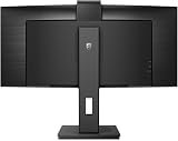 Philips 346P1CRH 34" QHD Curved Ultrawide Monitor 100Hz USB-C Dock Webcam HDR view 3